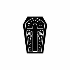 creative details Open Tomb Icon Vector Illustration