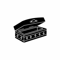 creative details Open Tomb Icon Vector Illustration