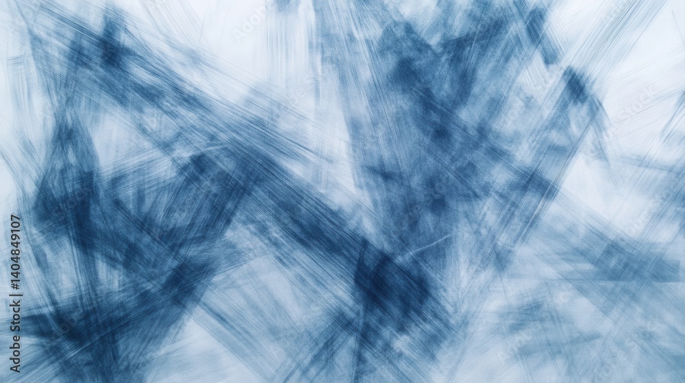 Poster elegant pastel blue strokes gradient - soft, textured background with artistic lines in light shades