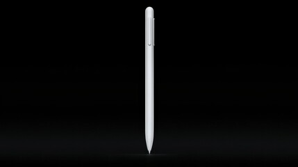 A white stylus with a black tip.