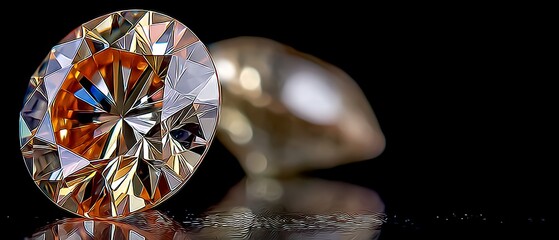 Diamond Gemstone Closeup.