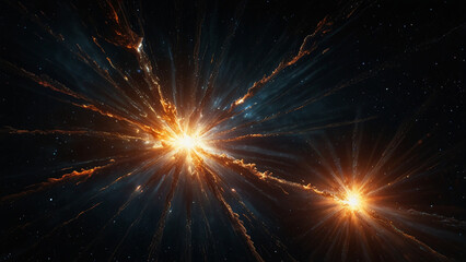Fototapeta premium Supernova explosion in space.