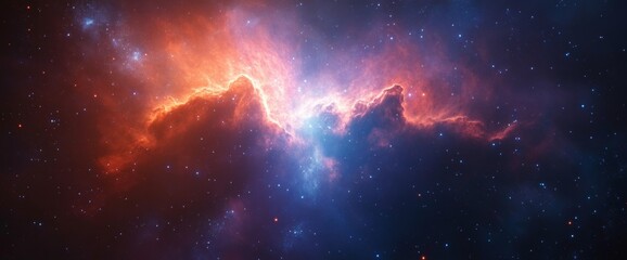 Fototapeta premium Cosmic Nebulae Clash