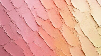 Fototapeta premium Muted Gradient Texture with Diagonal Strokes of Pale Pink, Peach, and Yellow