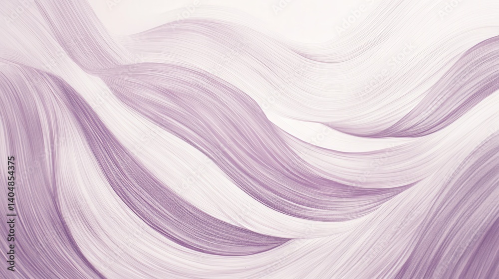 Poster Soft pencil strokes backdrop with gentle overlap creating wavy and abstract design in light purple color for backgrounds