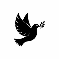 creative details Peace Dove Icon Vector Illustration