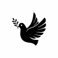 creative details Peace Dove Icon Vector Illustration