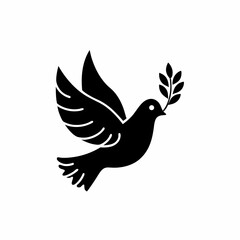 creative details Peace Dove Icon Vector Illustration