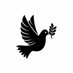 creative details Peace Dove Icon Vector Illustration