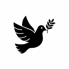 creative details Peace Dove Icon Vector Illustration
