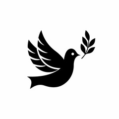 creative details Peace Dove Icon Vector Illustration