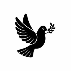 creative details Peace Dove Icon Vector Illustration