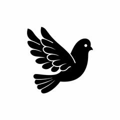creative details Peace Dove Icon Vector Illustration