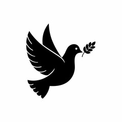 creative details Peace Dove Icon Vector Illustration