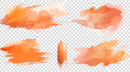 From Soft Wash to Energetic Streaks: An Orange Exploration: Witness the varied application of orange, from diffused clouds to sharp lines and granular bursts. A visual journey through different artist