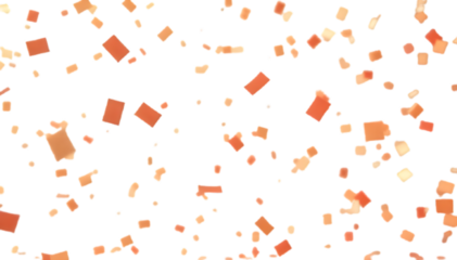 confetti for decoration isolated on transparent background