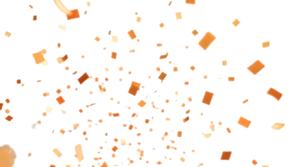 confetti isolated on transparent background
