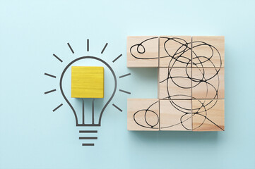 Brainstorming, problem solving concept