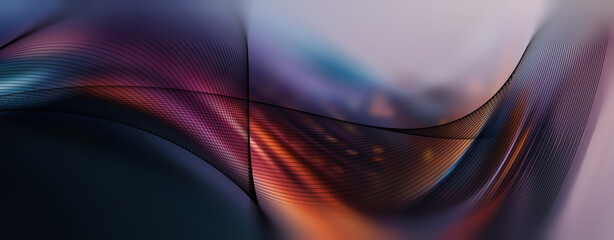 Colorful Abstract Wave Design With Smooth Curves