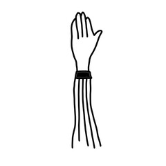 Vector illustration of hands with various gestures