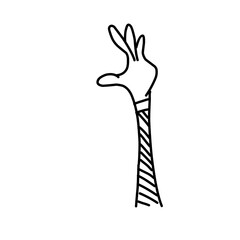 Vector illustration of hands with various gestures