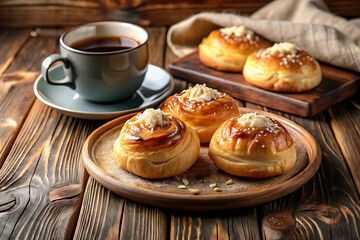 Soft Lighting & Sweet Bites: A Cozy Pastry and Coffee Moment.
