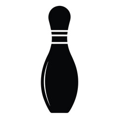 bowling icon vector isolated on white background 