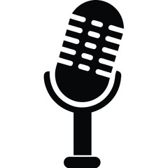 microphone icon vector isolated on white background 