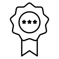 best seller icon Simple outline vector logo