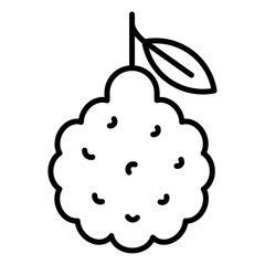 bergamot icon Simple outline vector logo