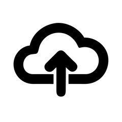 Cloud Upload Icon Vector Illustration