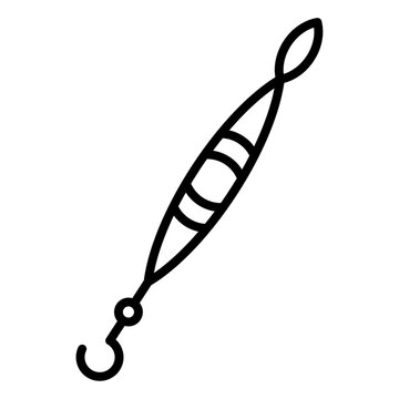 recommend clip art: Fishing float icon Simple outline vector logo