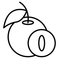 Nance icon Simple outline vector logo