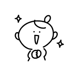 手を合わせて喜ぶ女性・感動・尊敬・応援・キラキラ