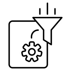 refinement icon Simple outline vector logo