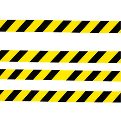 Yellow Black Stripes Background on Transparent  background