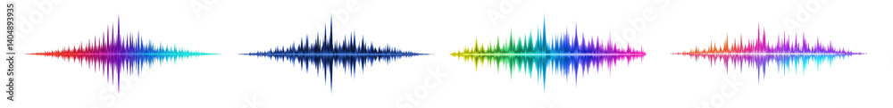 Canvas Prints abstract representation of sound waves in diverse colors and patterns illustrating the beauty of aco