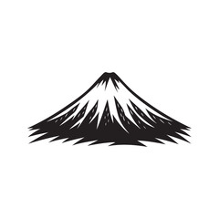 volcano vector silhouette clip art logo design © MdBadal