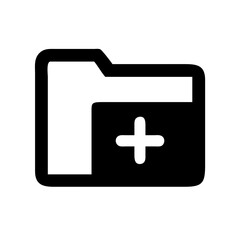 folder add icon vector illustration