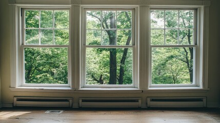 Cross-ventilation setup with opposite windows wide open and breeze flowing