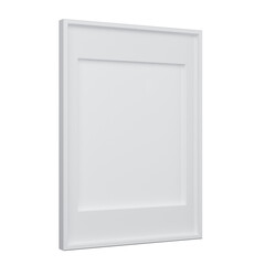 white blank photo frame isolated