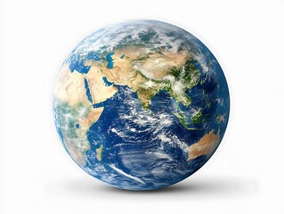 Earth Globe Isolated White Background (1)