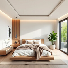 modern luxury bedroom interior