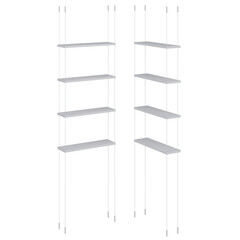 blank billboard on white background