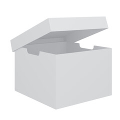 white box isolated on white
