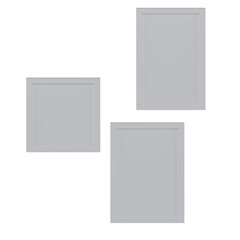 set of blank photo frames