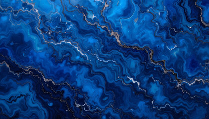 Sapphire blue background with marbled texture, perfect for elegant and luxurious design projects