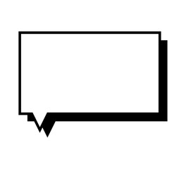 シンプルな吹き出し単体 立体的 ベクターデータ チラシ・雑誌・Web・動画素材 モノクロ