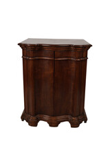 antique wooden chest  Round exapandable dining room table with leaf storage cabinet