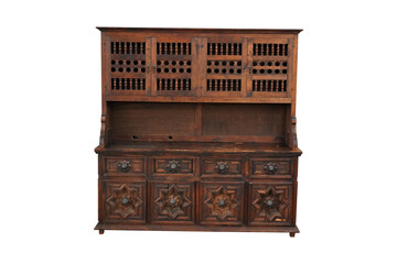 antique wooden chest  Gothic Antique Carved Oak Cabinet, Backbar, Court Cupboard 